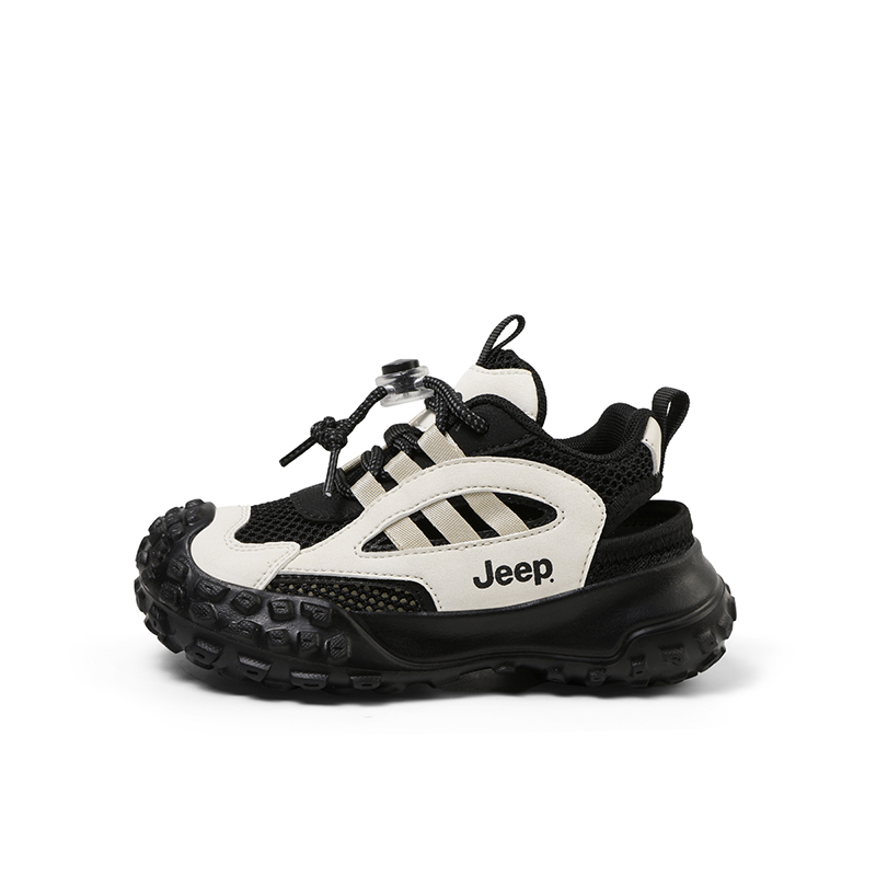

Противоскользящая износостойкая повседневная обувь для детей Jeep, бежевый/черный