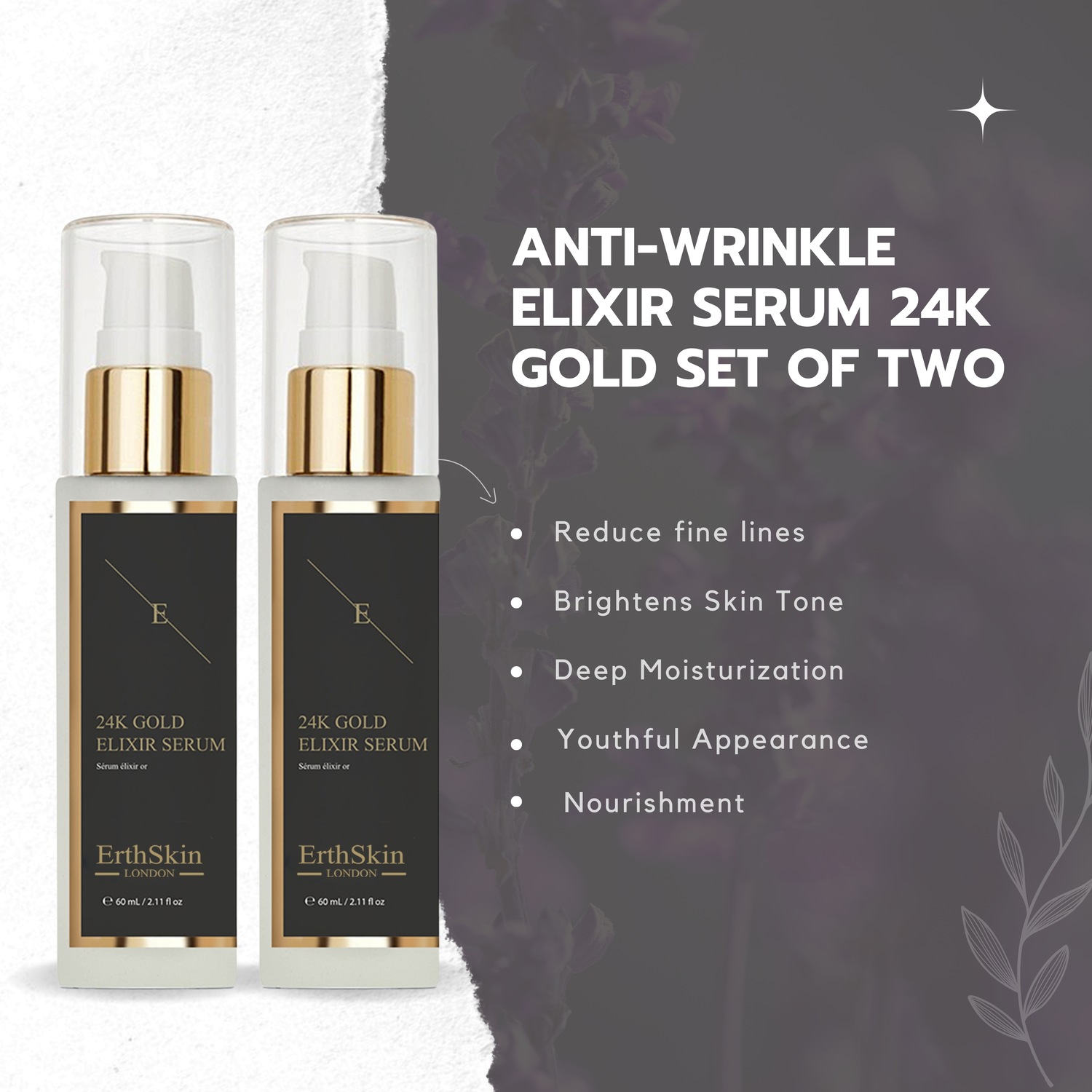 Набор ErthSkin London — Для лица gold elixier duo , количество 1 шт — фото 2