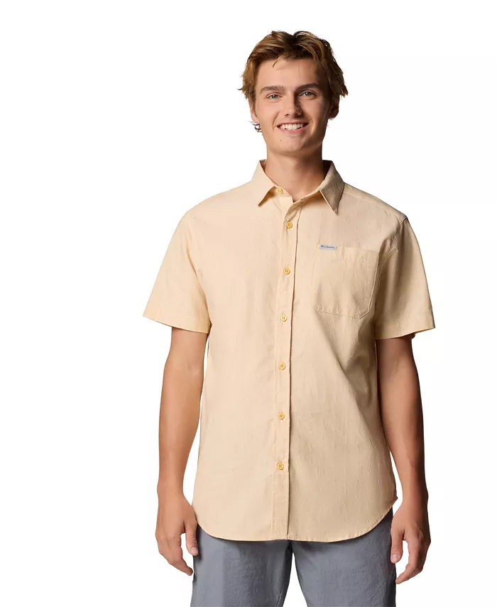 

Мужская рубашка с коротким рукавом Rapid Rivers Columbia, коричневый/бежевый