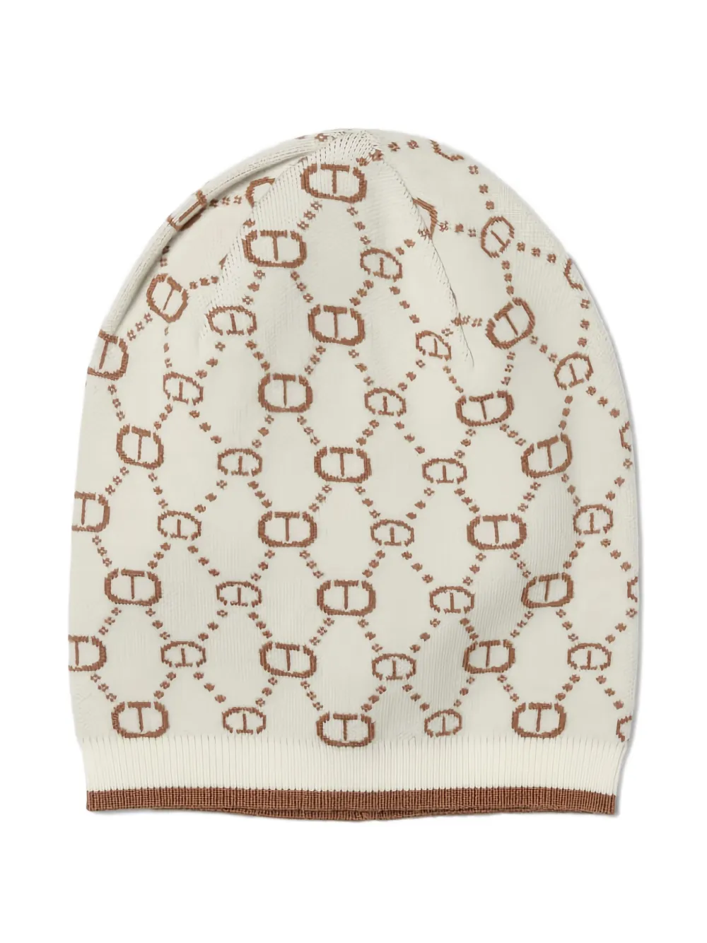 

Шапка с логотипом Twinset Kids, кремовый