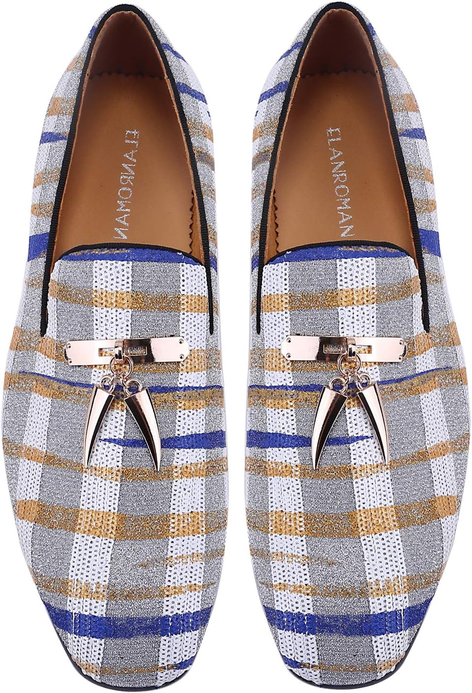 

Мужские лоферы ELANROMAN с кисточками, роскошные кожаные туфли без шнурков для вечеринок, белый