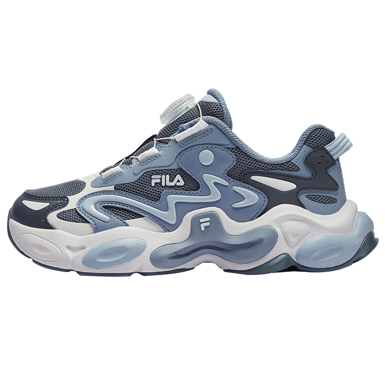 

Amber Shoes Легкие амортизирующие низкие детские кроссовки для бега FILA KIDS, серый/синий