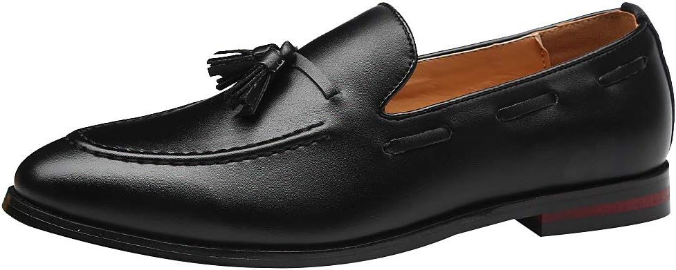 

Мужские классические британские лоферы с кисточками ANUFER, легкие мокасины, черный