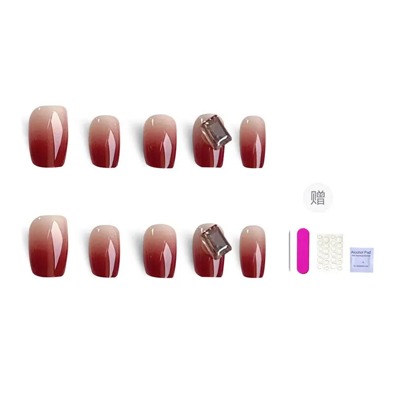 

ORANOT Красная красота rhinestone градиент - универсальный и модный доспех короткая лестница 16mm