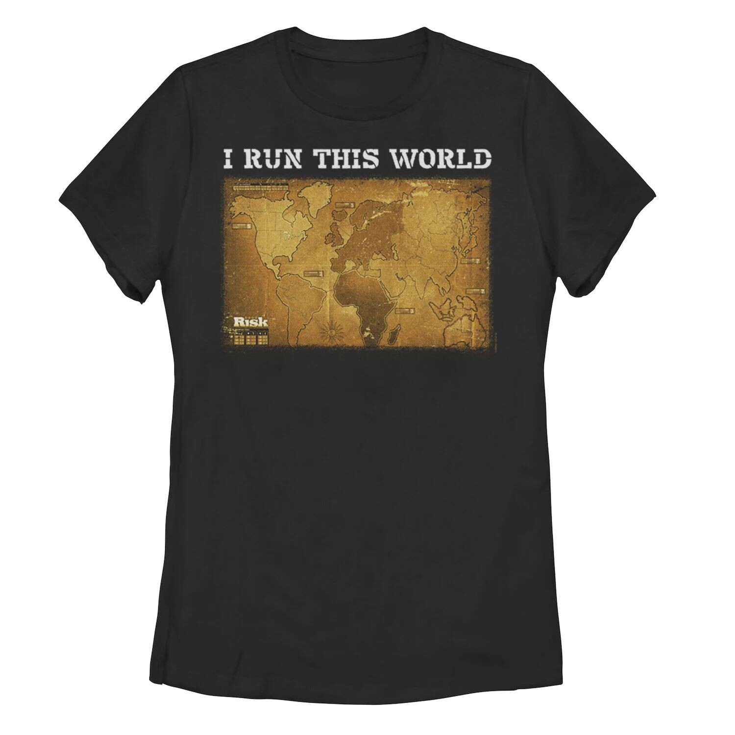 

Футболка Juniors Risk I Run This World Map Licensed Character