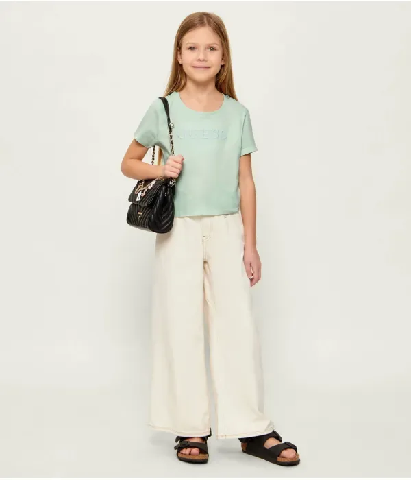 Футболка cropped fit Guess, фисташковый — фото 2