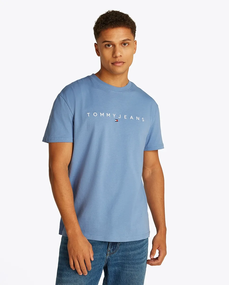 

Мужская футболка с короткими рукавами, прямого кроя Tommy Jeans, голубой