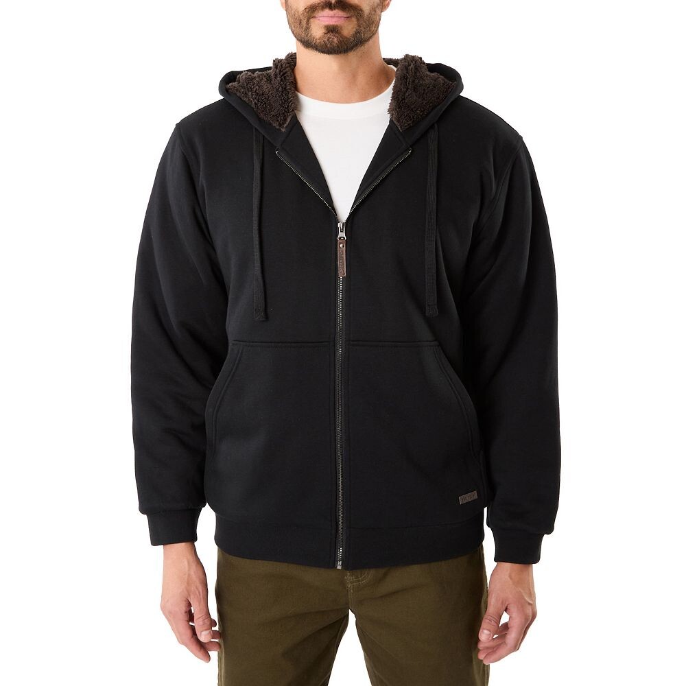 

Флисовая куртка Big & Tall Smith's Workwear на подкладке из шерпы, черный