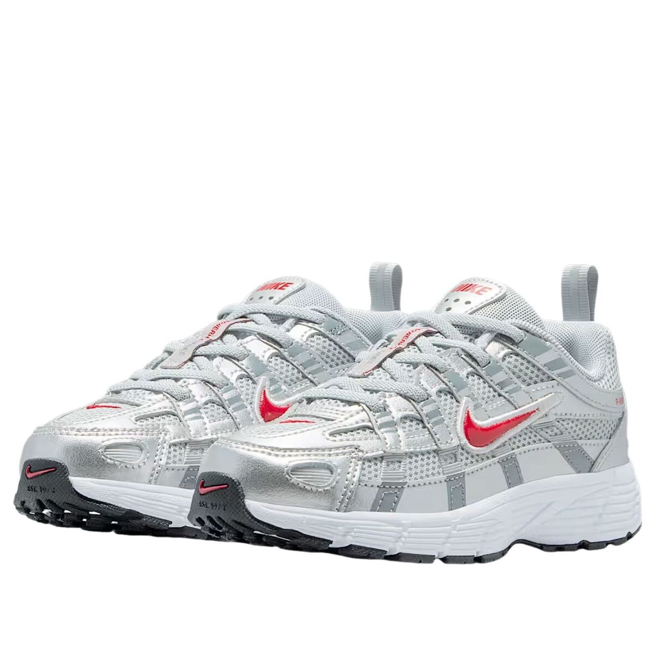 (PS) Nike P-6000 'Metallic Silver Cool Gray Fitness Red' — фото 3