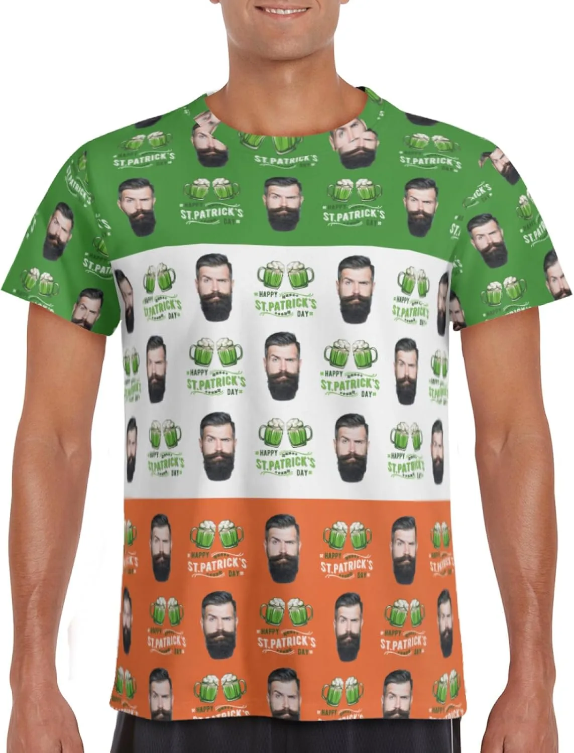 Футболка Custom St Patrick's Day с принтом, Unisex, короткий рукав — фото 3