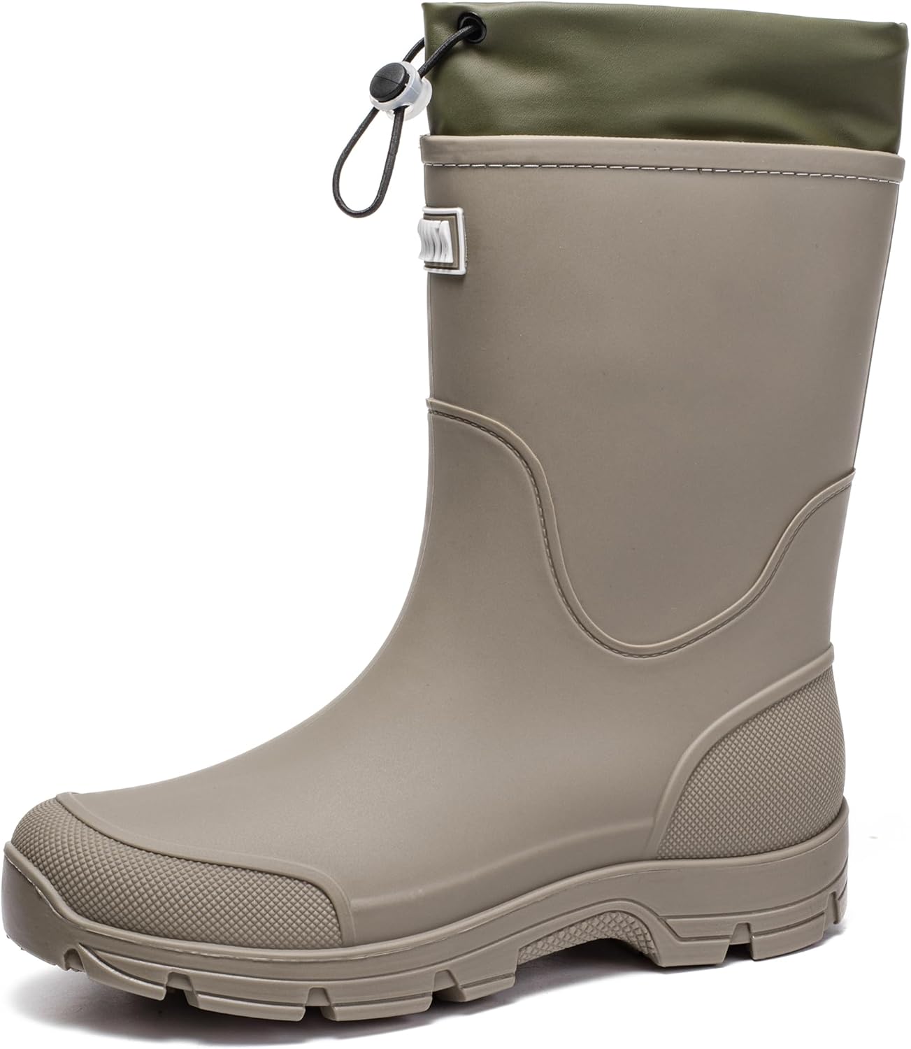 

Водонепроницаемые резиновые сапоги WOWSTICK для мужчин и женщин, легкие, противоскользящие, для рыбалки, работы в саду и на улице, средние по высоте, серый