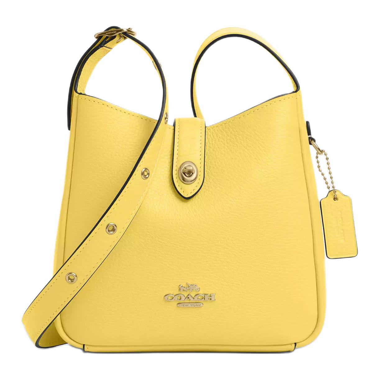 

COACH Сумка кроссбод Hadley Delicate Pebble Leather мини женская желтая
