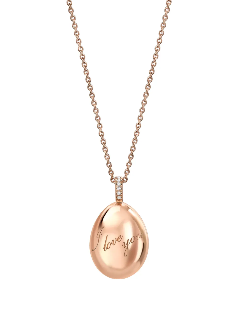 

Подвеска Fabergé Essence I Love You из розового золота, розовый