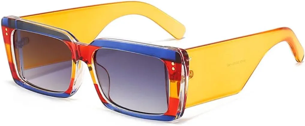 

Солнцезащитные очки для мужчин и женщин - защита UV400 - широкие дужки, градиентные линзы, для занятий спортом на открытом воздухе и вождения DSVIGF, Yellow