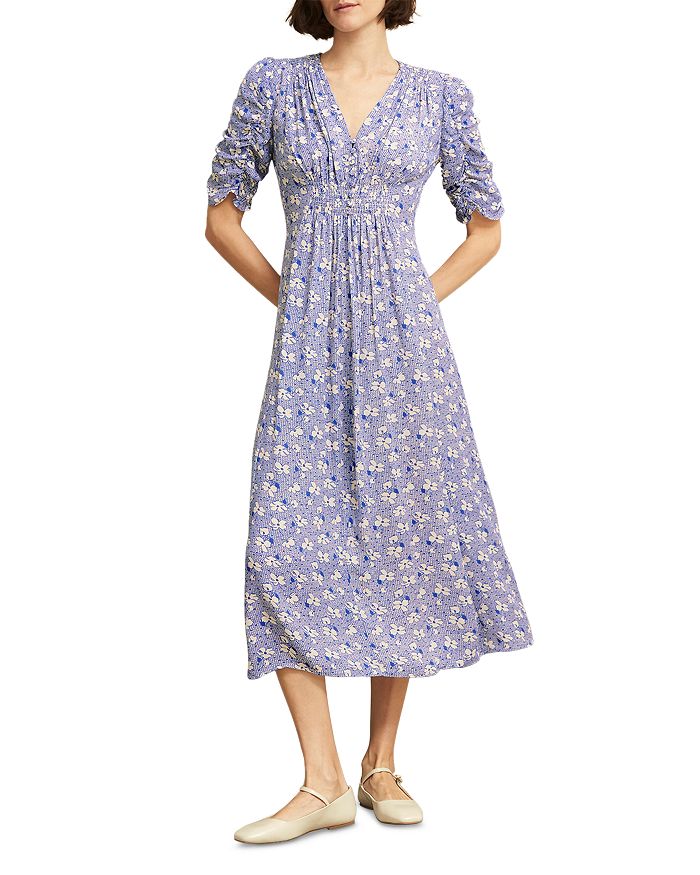 

Платье Stowe со сборками HOBBS LONDON, фиолетовый