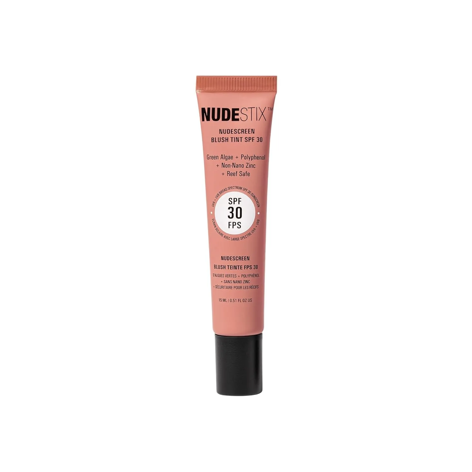 Жидкие румяна-тинт Nudestix Nudescreen Blush Tint SPF 30 - многофункциональные румяна для щек, глаз и губ с минеральным солнцезащитным фильтром | Широкий спектр защиты от UVA/UVB-лучей и синего света, Sunkissed — фото 2