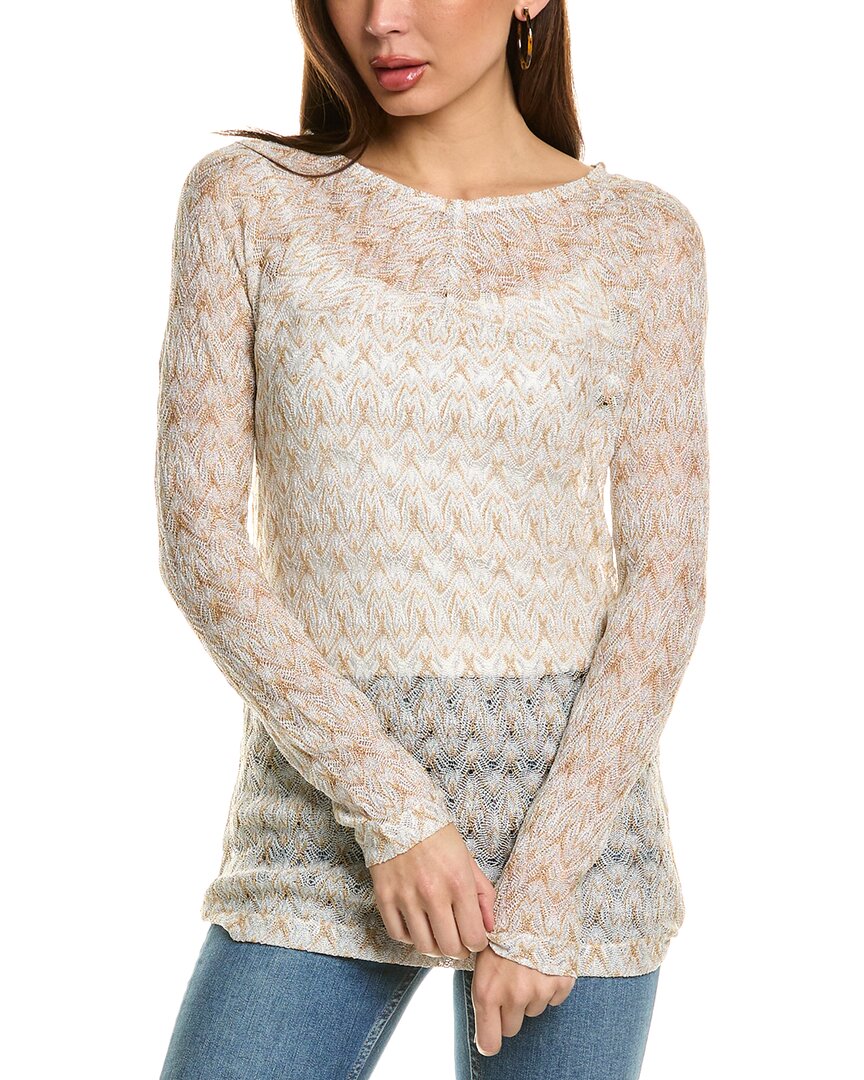 

Свитер с круглым вырезом M Missoni, белый