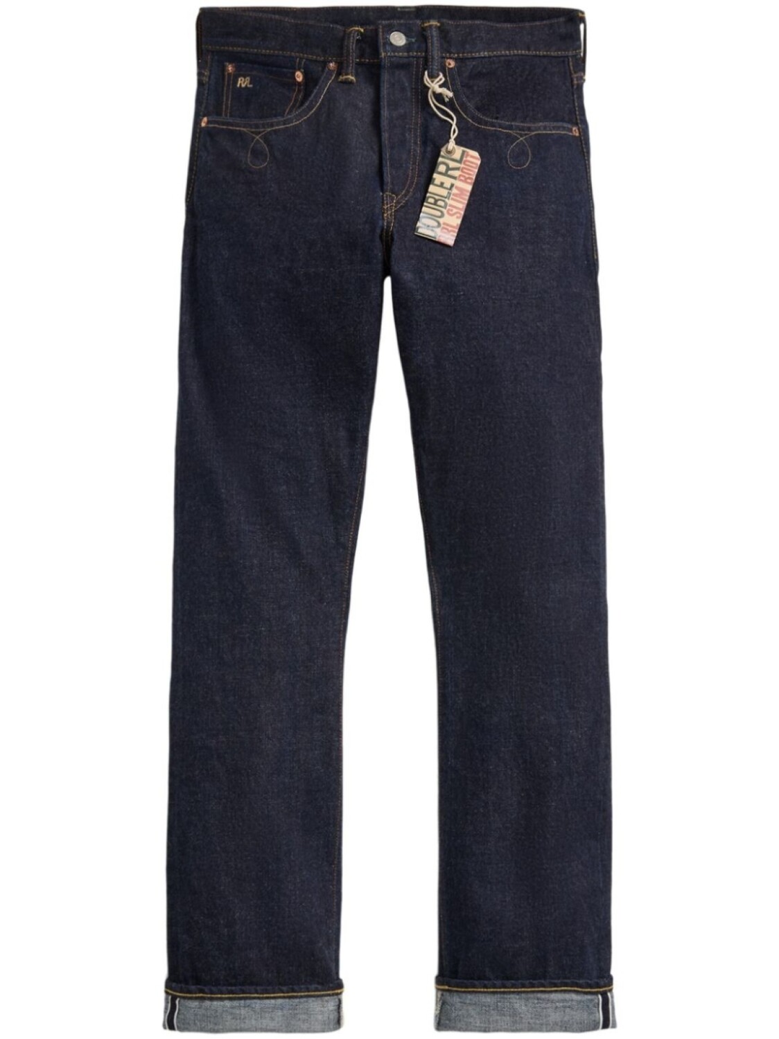 

Ralph Lauren RRL джинсы с нашивкой-логотипом, синий