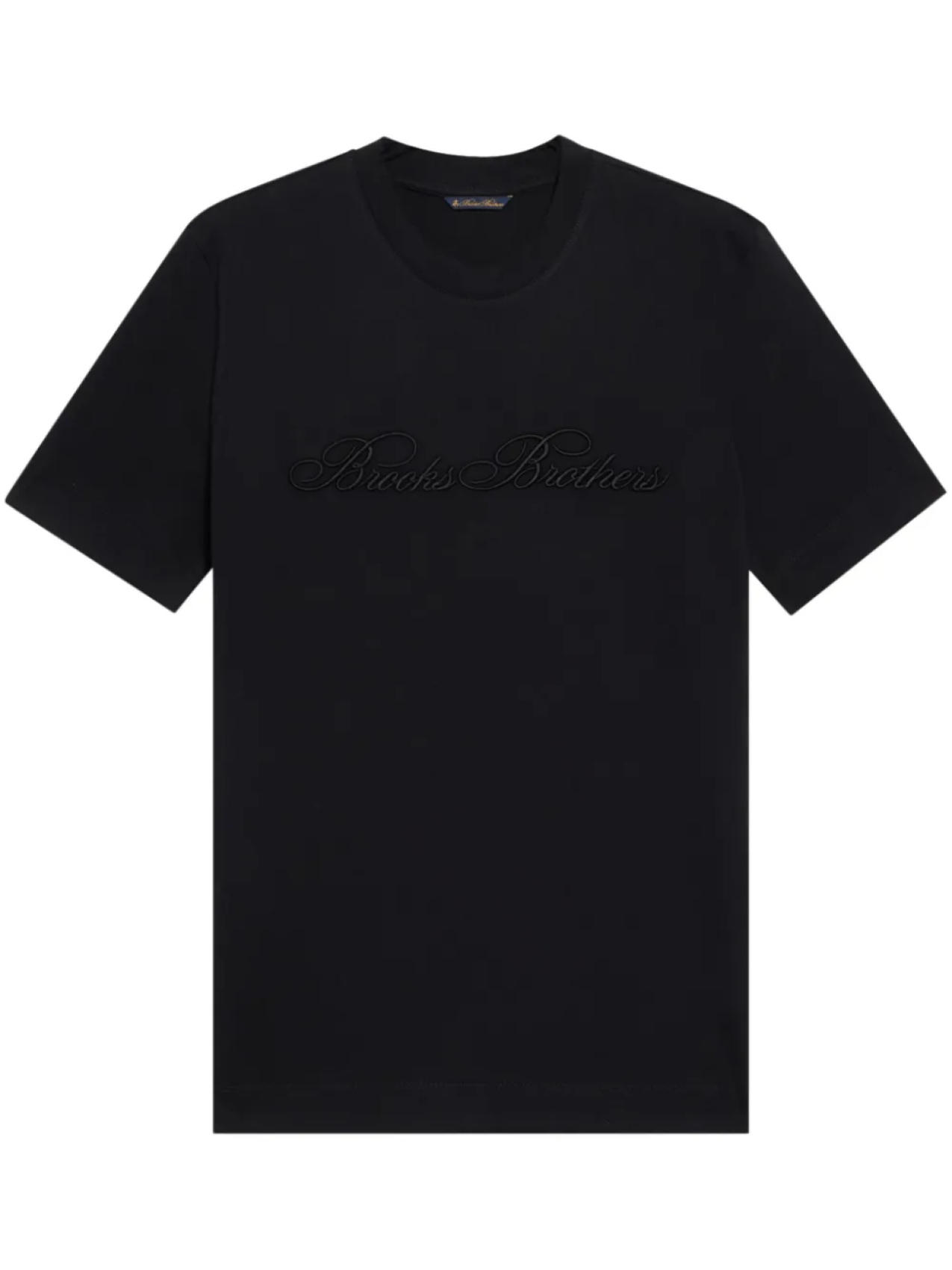 

Brooks Brothers футболка с вышитым логотипом, черный