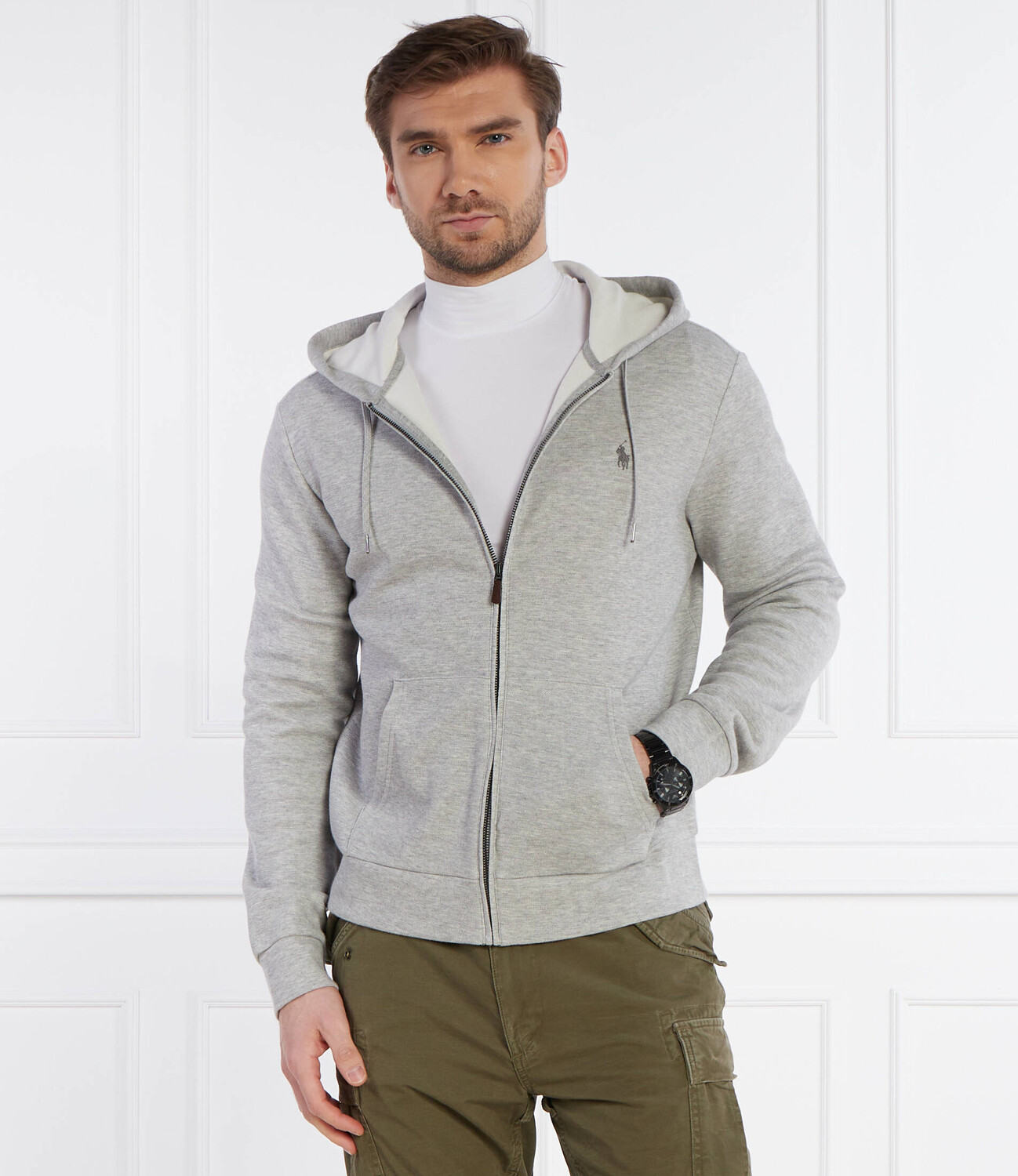 Толстовка POLO RALPH LAUREN Classic fit, серый — фото 3