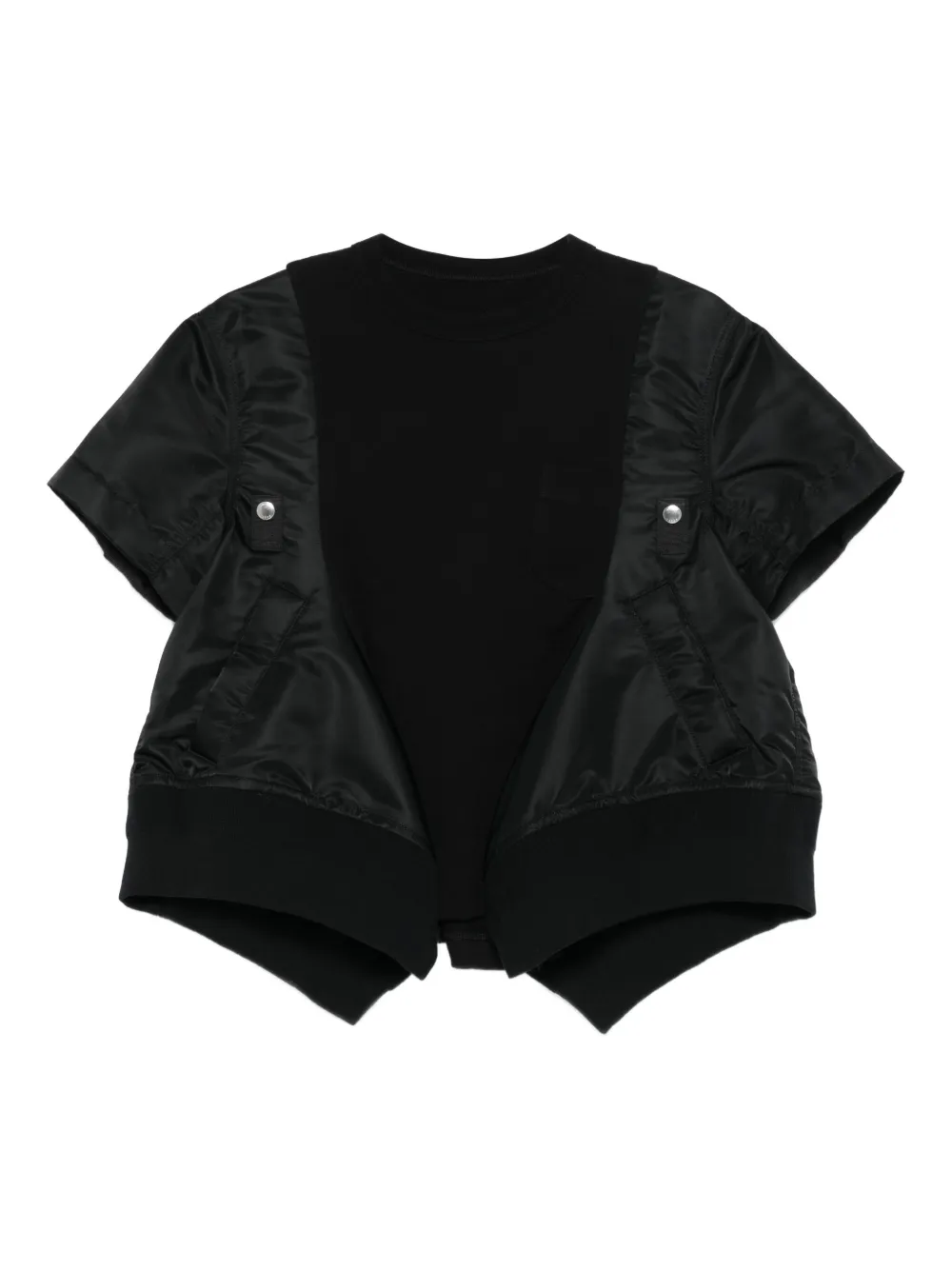 

Футболка со вставками SACAI, черный