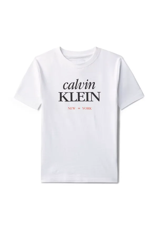 Футболка унисекс с логотипом ss Calvin Klein Jeans, White — фото 4