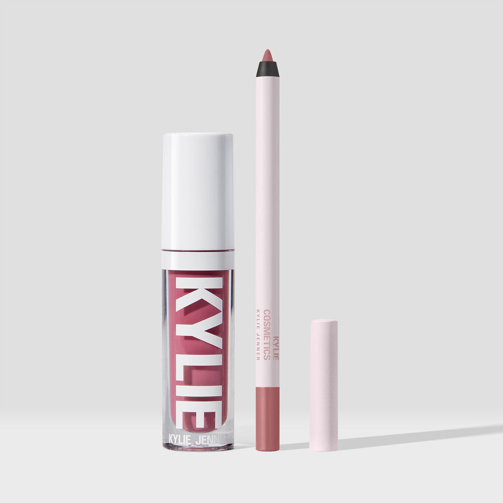 

Набор Kylie Cosmetics Plumping Gloss & Lip Liner Duo, warm brown/iced latte