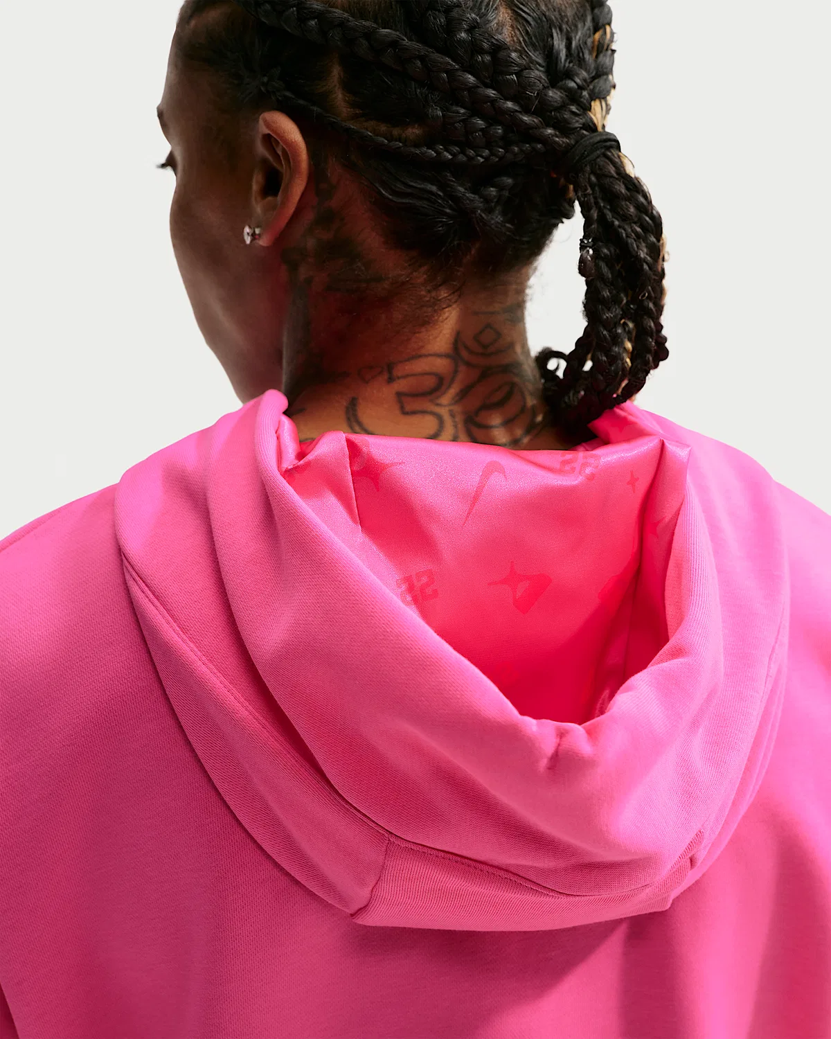 Женская баскетбольная худи A'ja Wilson, Pinksicle/Black — фото 4