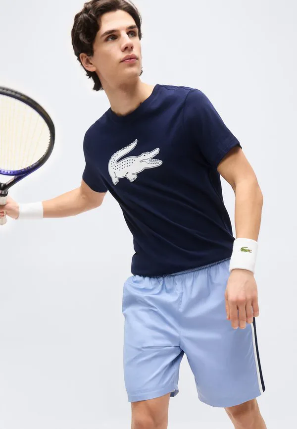 Теннисные короткие спортивные шорты Lacoste Sport, Aphylla/Navy Blue/White — фото 4