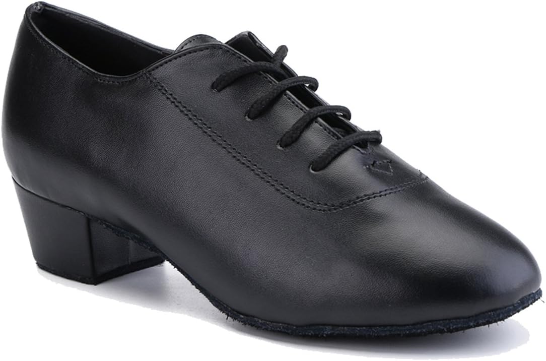 

Классические мужские танцевальные туфли с закрытым носком, на шнуровке, для сальсы, танго, джаза, румбы, бальных танцев, латинских и современных танцев Mgm-Joymod, черный