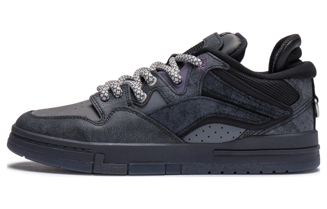 

Кроссовки Pleasures X LiNing Skateboarding Shoes Men Low-top, черный