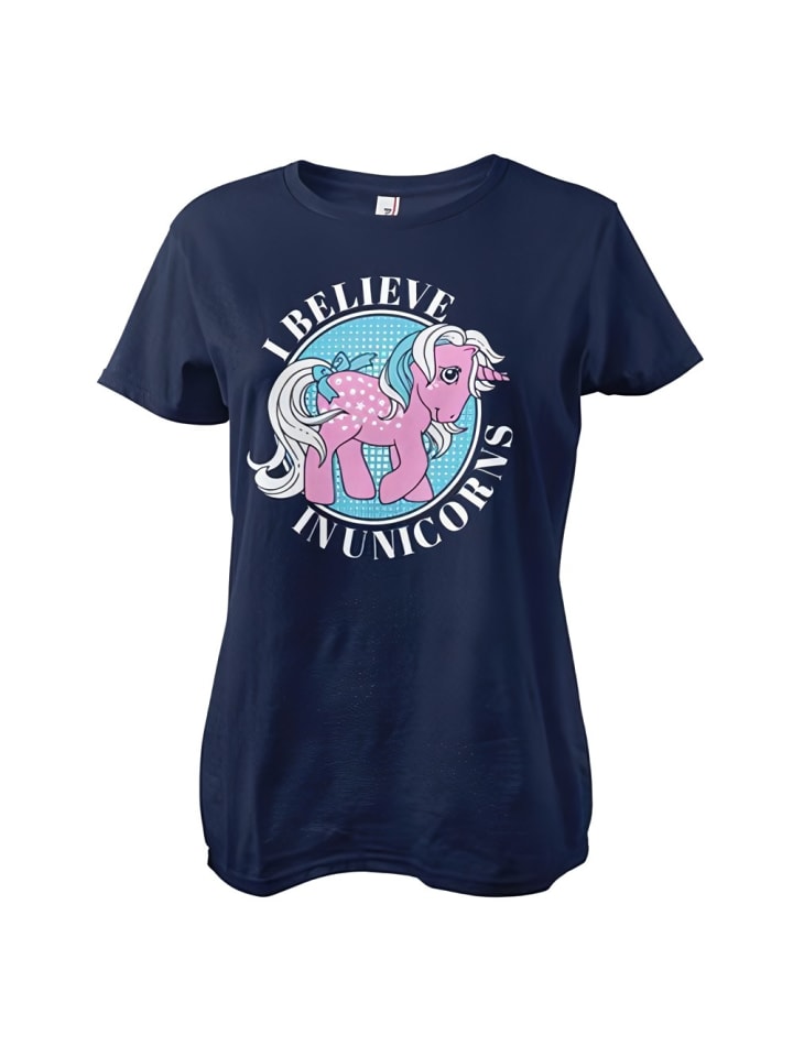 

Футболка с надписью I Believe In Unicorns Girly Tee синего цвета My Little Pony, Синий, Футболка с надписью I Believe In Unicorns Girly Tee синего цвета My Little Pony
