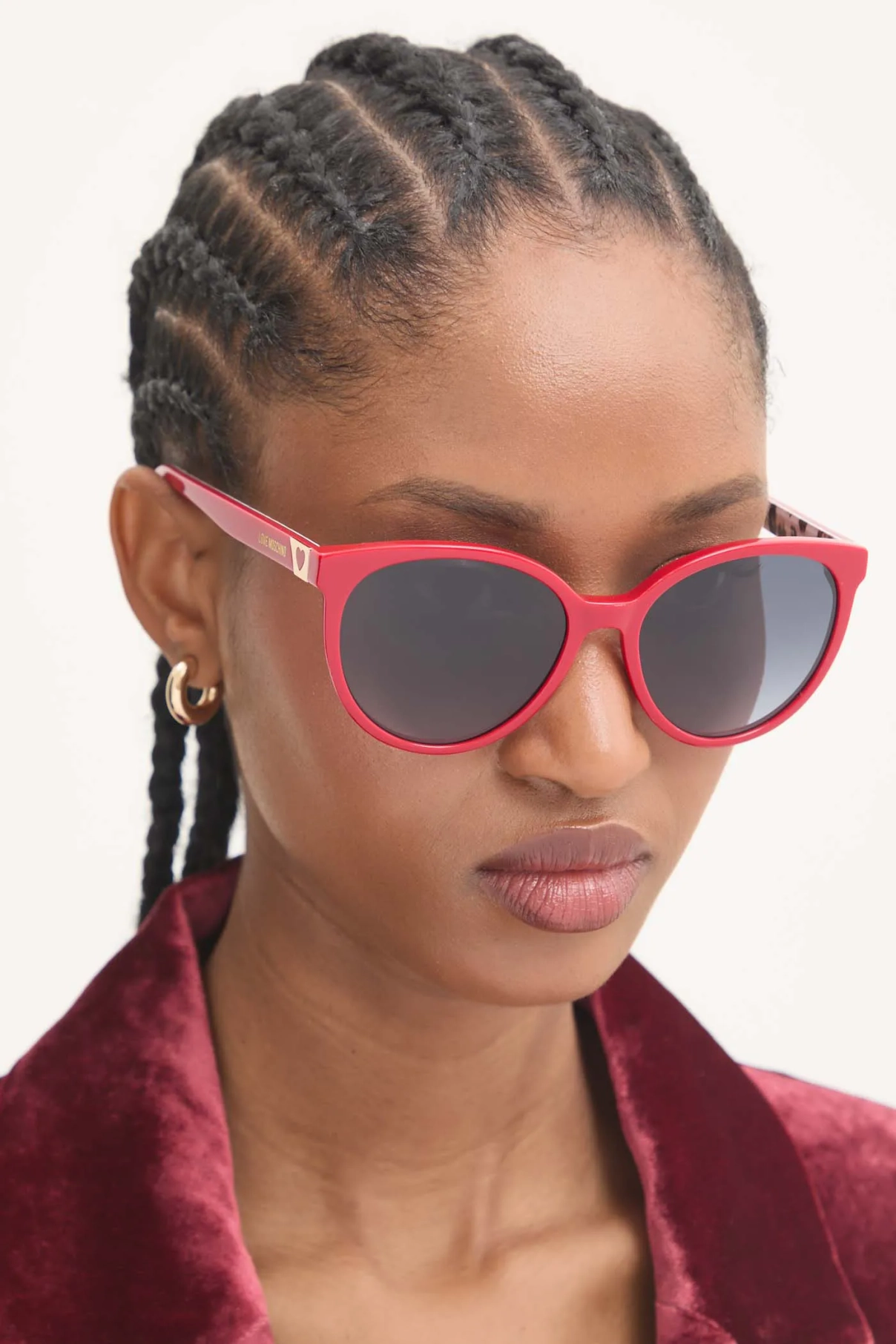 

Солнцезащитные очки Love Moschino, красный