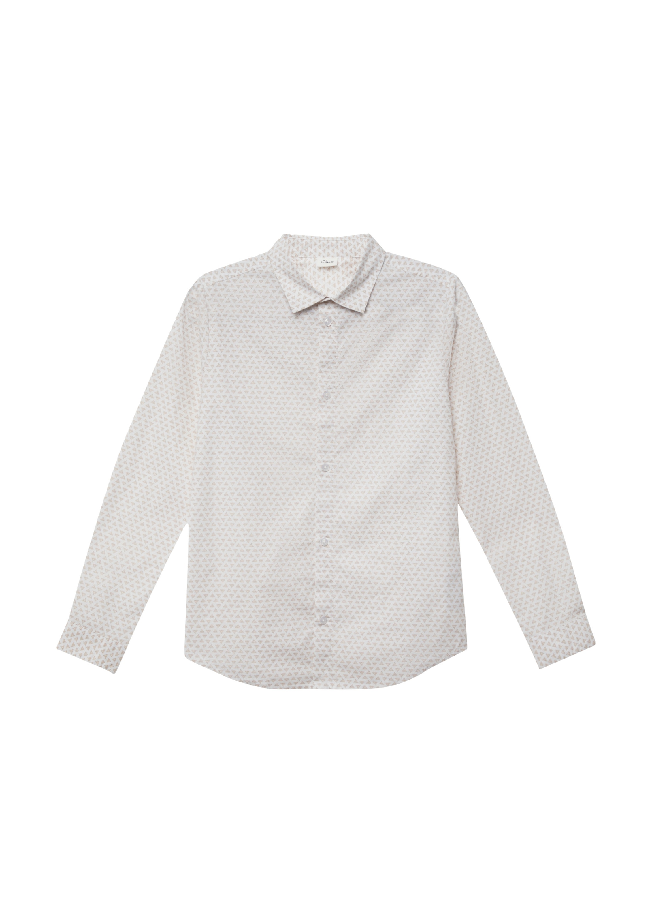 

s.Oliver Рубашка на пуговицах бежевого цвета Regular fit