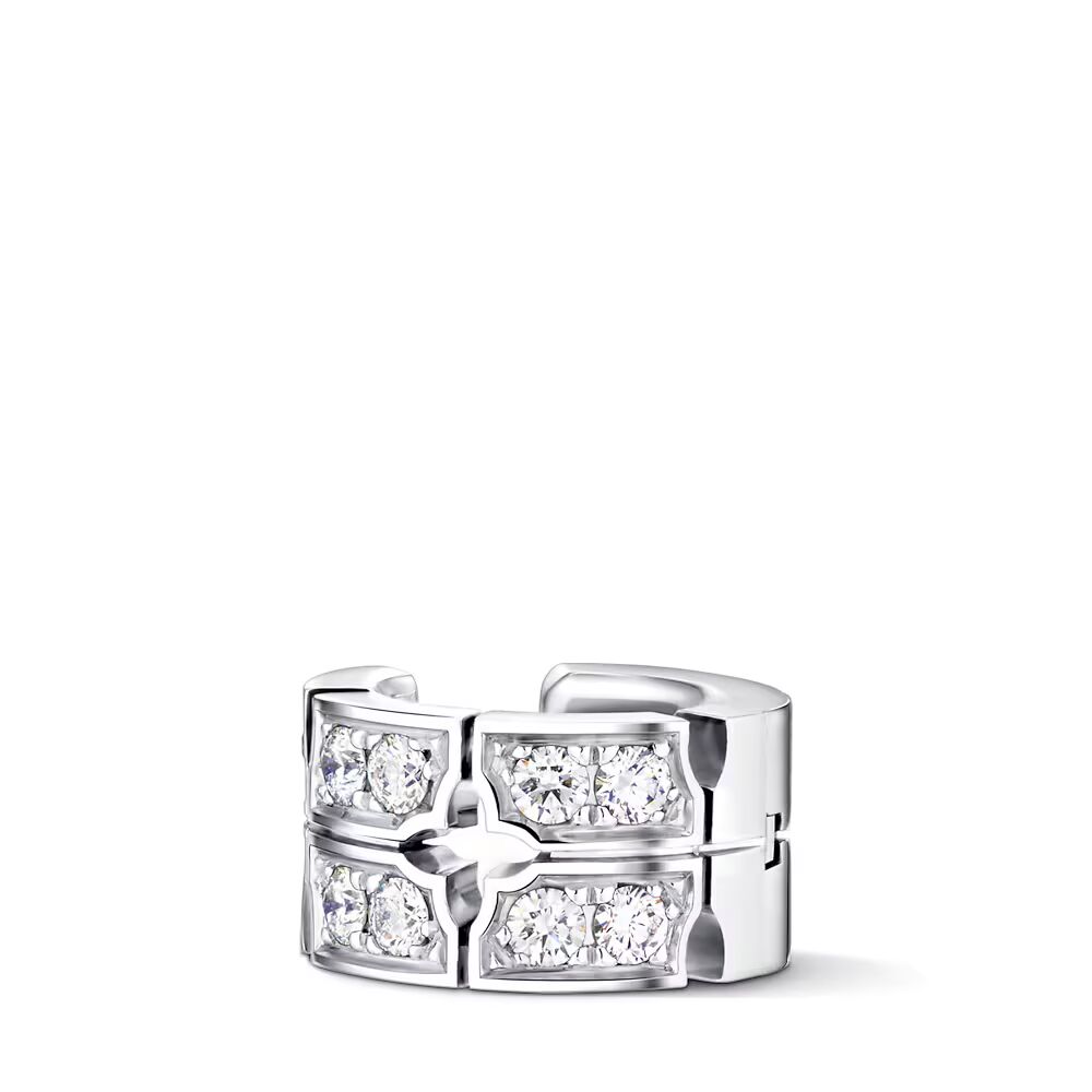 

Серьга-кафф Tumbler, белое золото и бриллианты Louis Vuitton, золотой