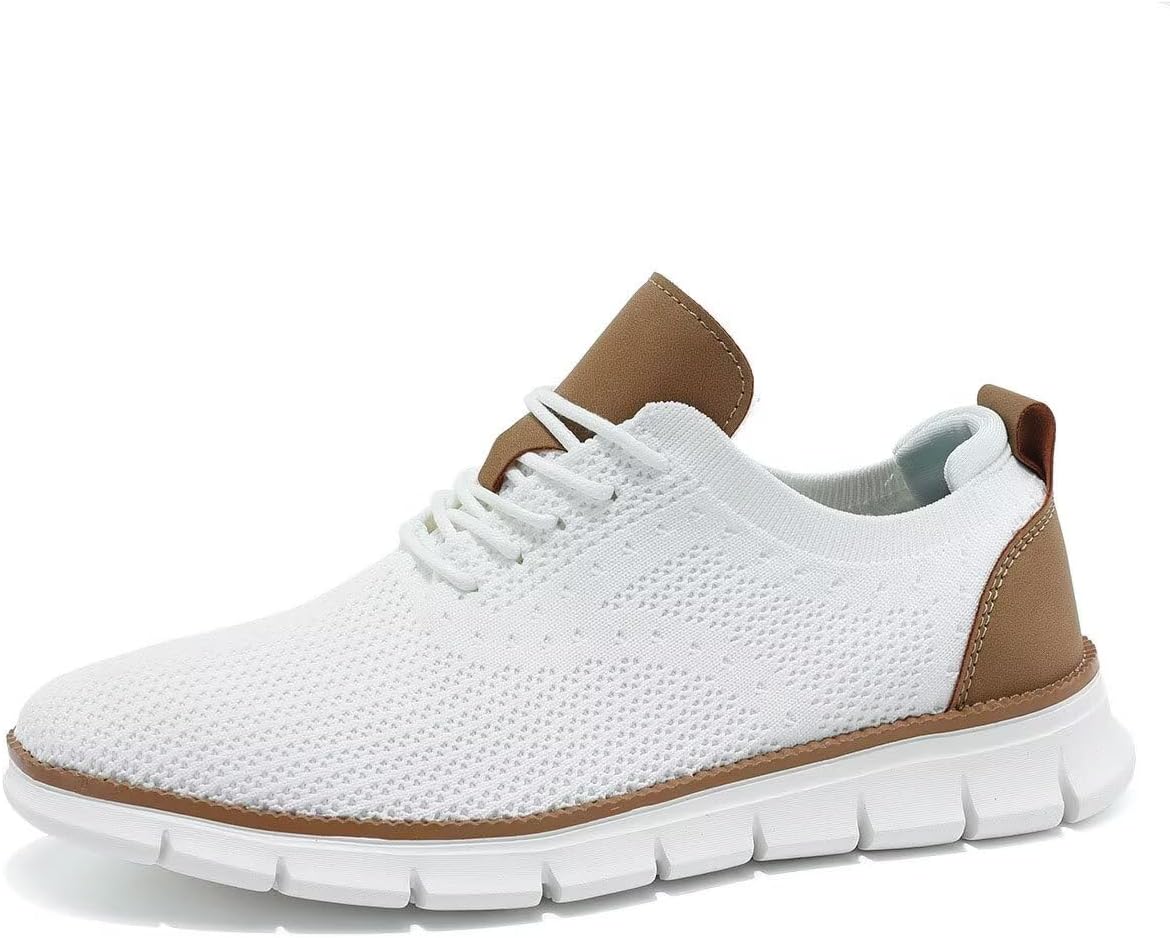 

Мужские оксфорды, деловая обувь, модная сетчатая повседневная обувь для прогулок, удобные кроссовки с легкой мягкой подошвой Chopben, белый