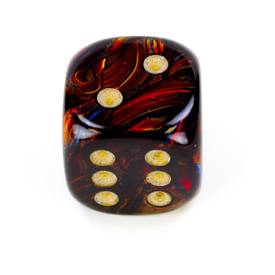 

d6 20 мм Голубая кровь с золотом (2), Dice - Scarab (Chessex)