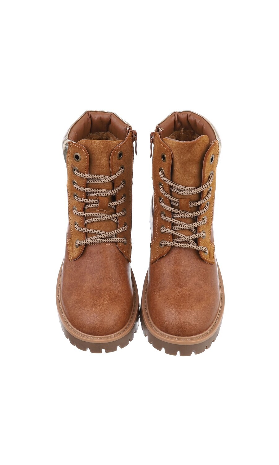 Ботильоны на шнуровке Ital-Design Lace-Up Ankle Boots, карамельный — фото 4