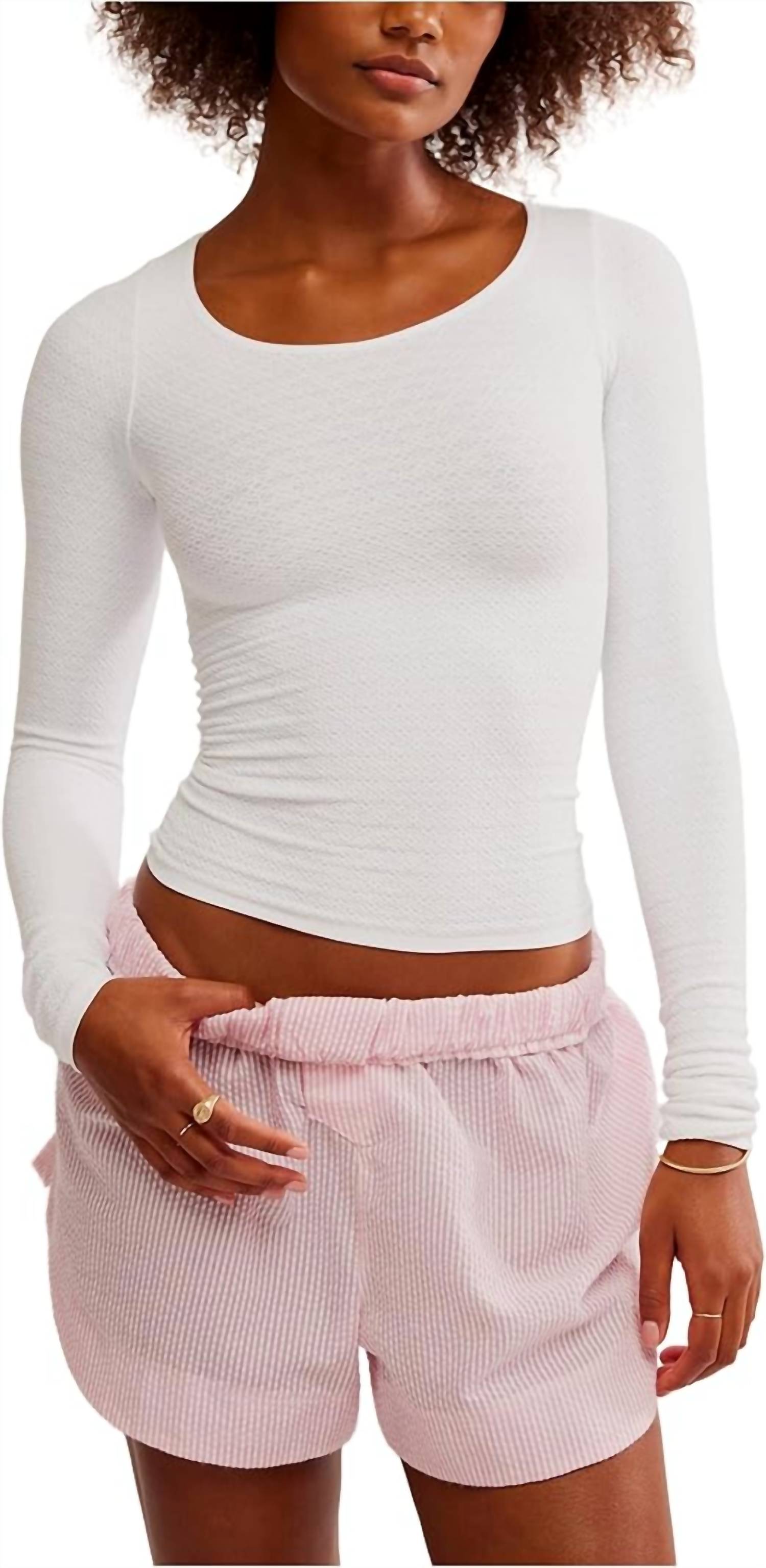 

Топ Love Letter с длинными рукавами в белом цвете Free People