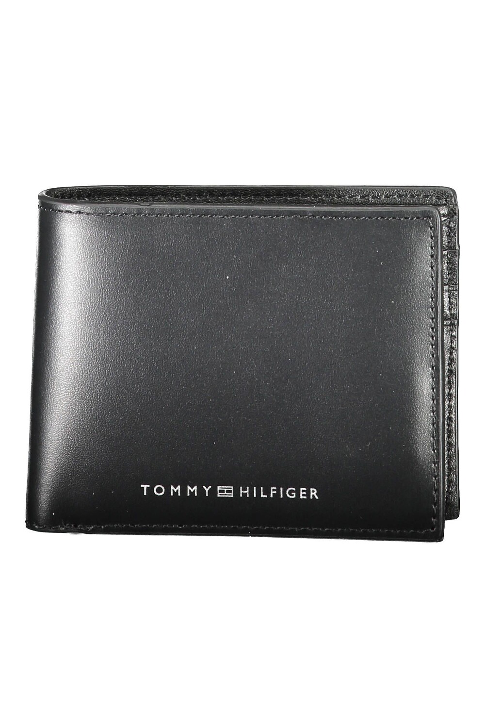 

Черный кожаный мужской кошелек Tommy Hilfiger