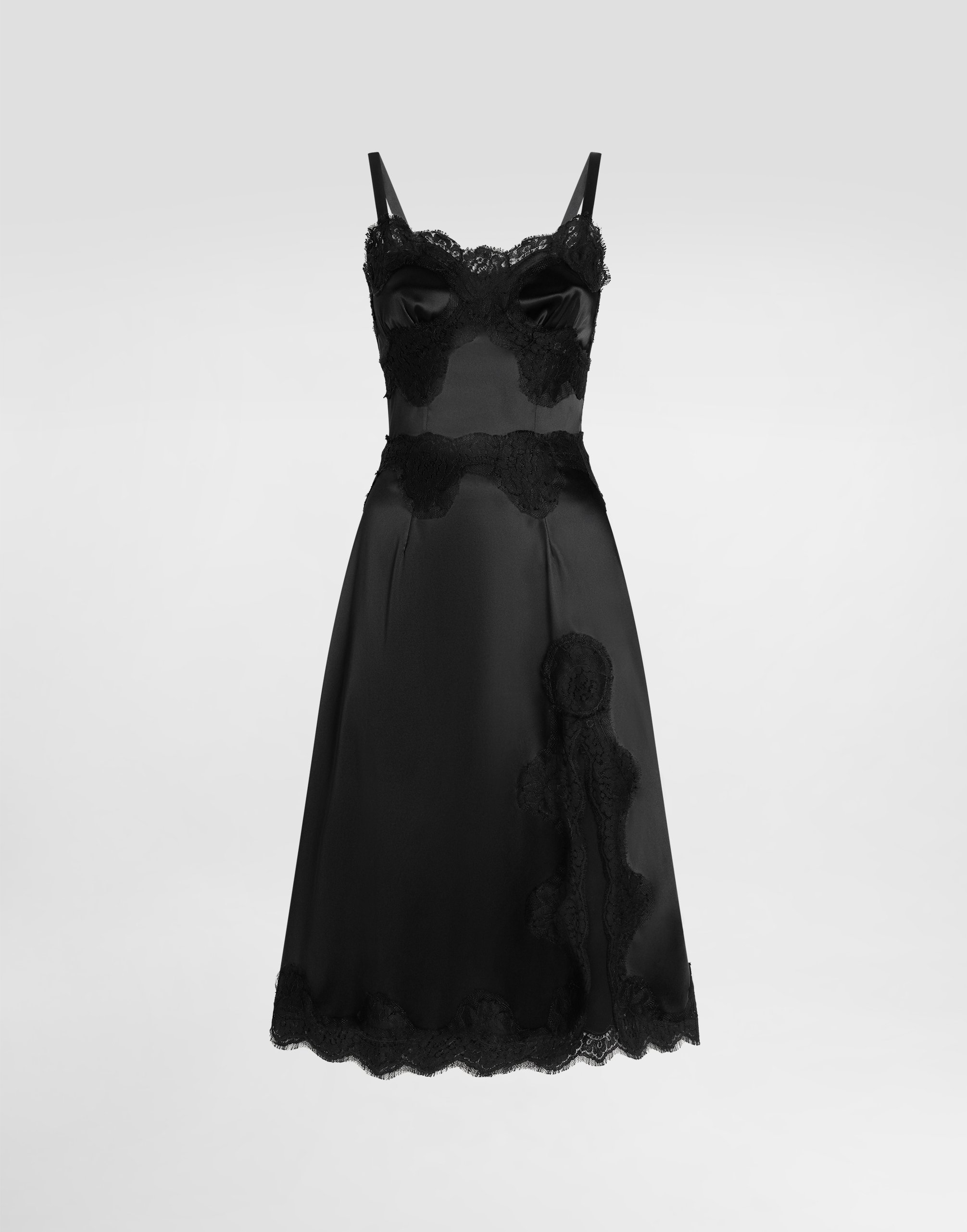 

Комбинация из эластичного сатина Dolce & Gabbana, черный