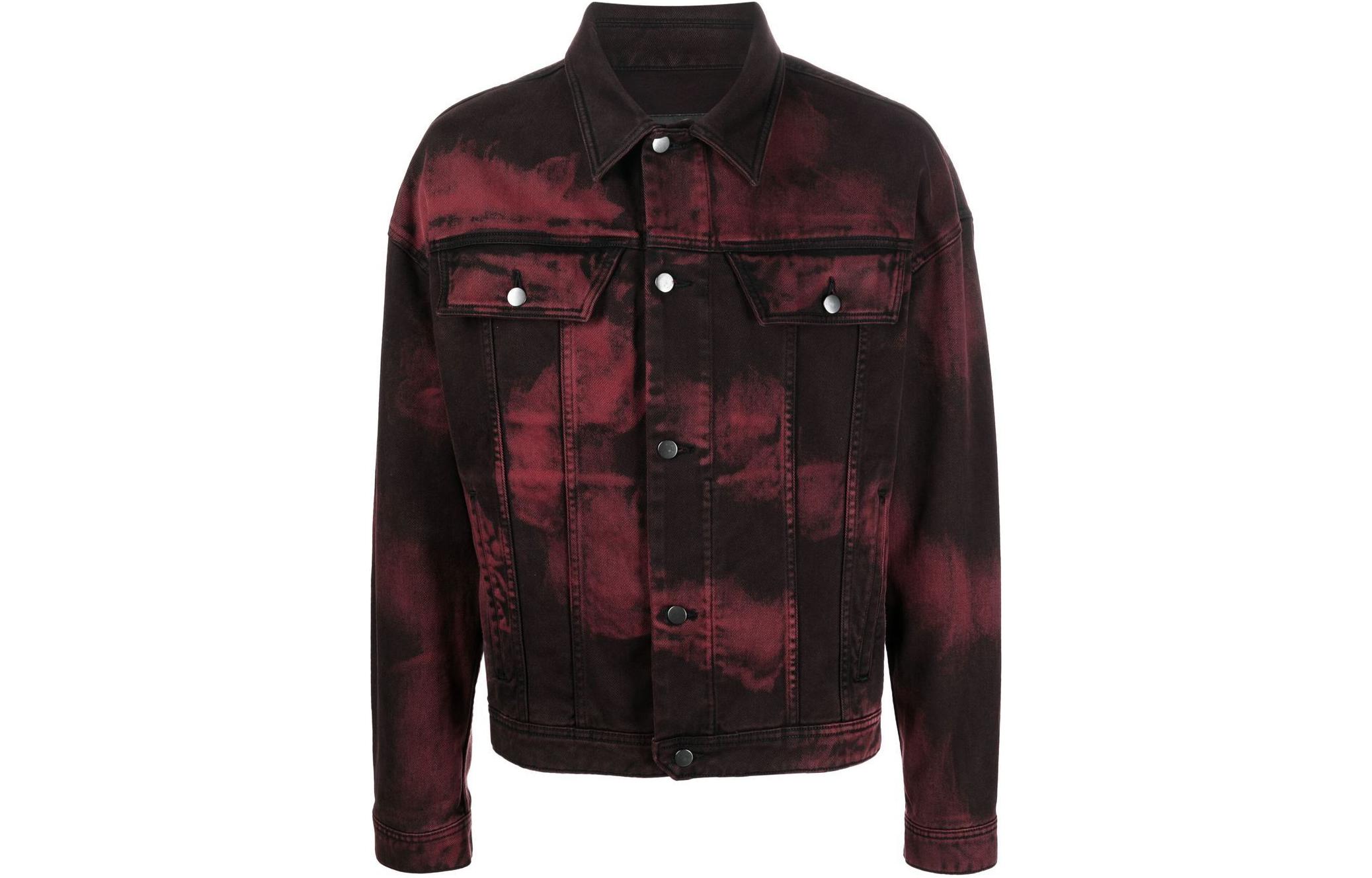 

Джинсовая куртка с принтом логотипа сзади A-COLD-WALL*, красный