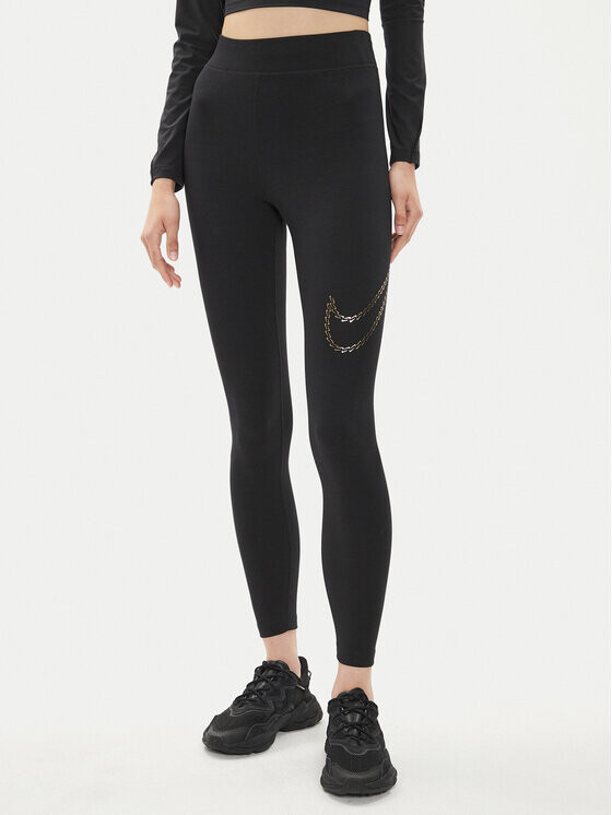 

Плотно облегающие леггинсы Nike, черный