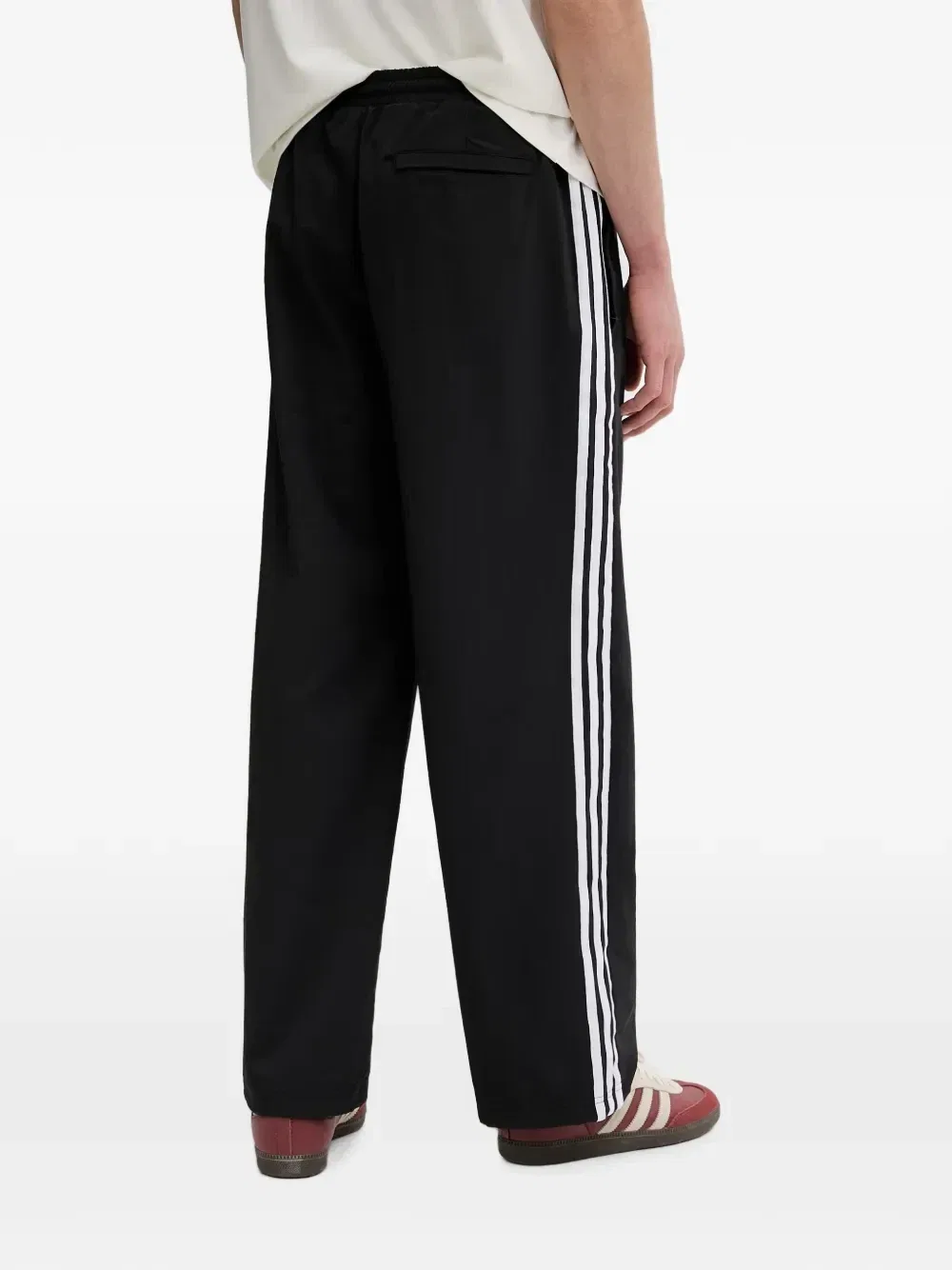 Брюки спортивные с боковыми полосками Adidas, черный — фото 3