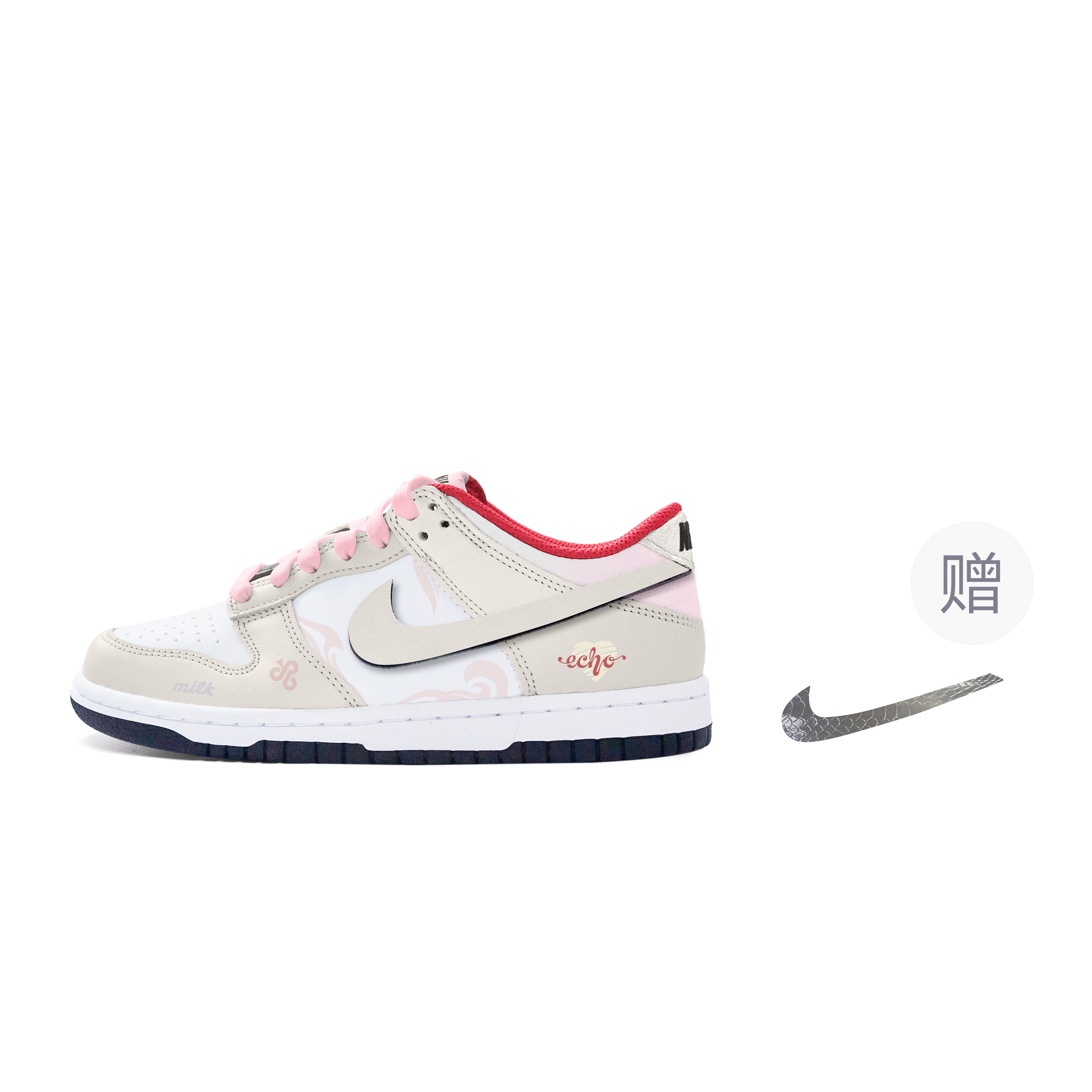 

Нескользящие низкие кроссовки для скейтбординга Dunk Slip для детей и подростков Nike, Apricot