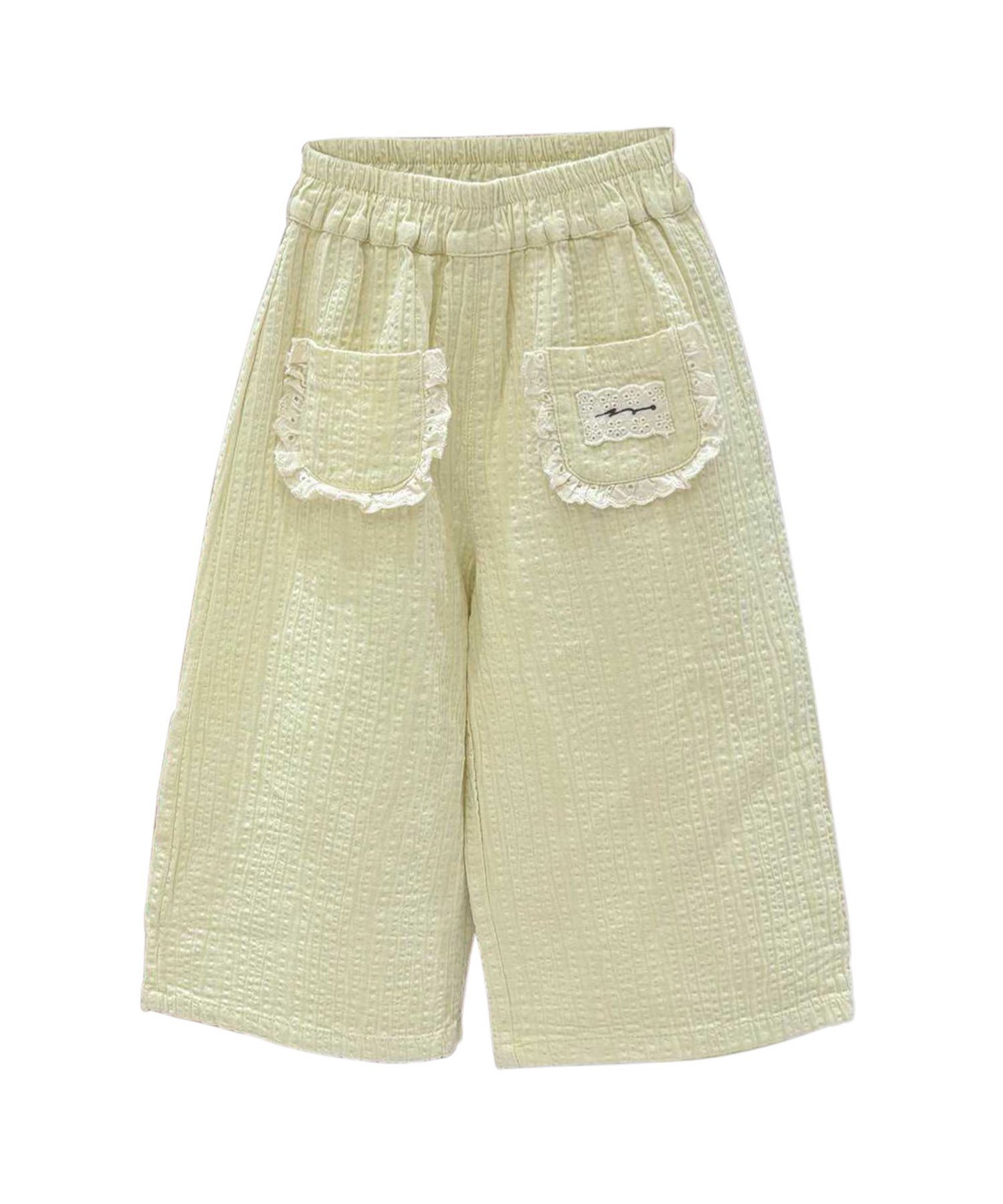 Хлопковые брюки с вафельными карманами Aimoha Kids, Yellow