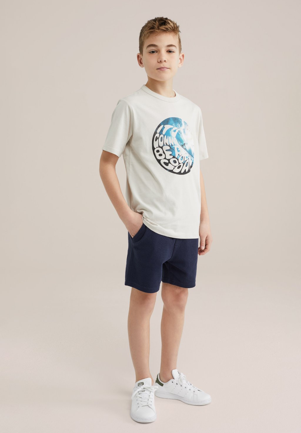 

Футболка с принтом BLUE RIDGE WE Fashion, бежевый
