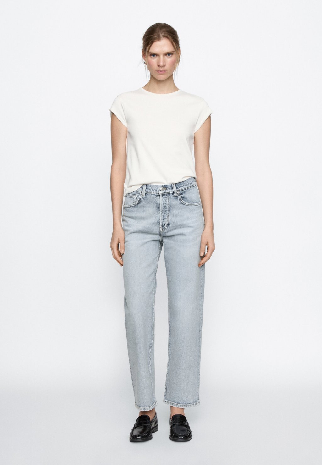 

Джинсы прямого покроя Massimo Dutti, светло-голубой
