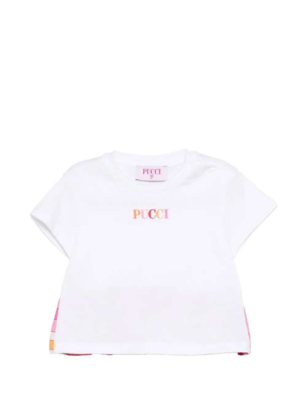 

Футболка с оборками Pucci Junior, белый