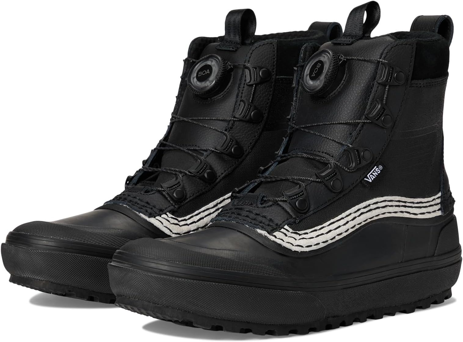 Ботинки Vans U MTE Standard Mid BOA Waterproof, цвет Black/Black/White